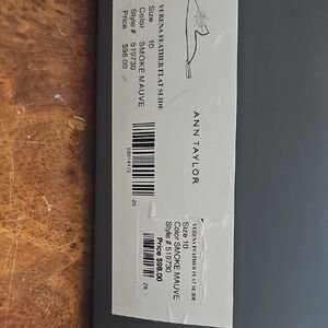 Ann Taylor Smoke Mauve Leather Flats